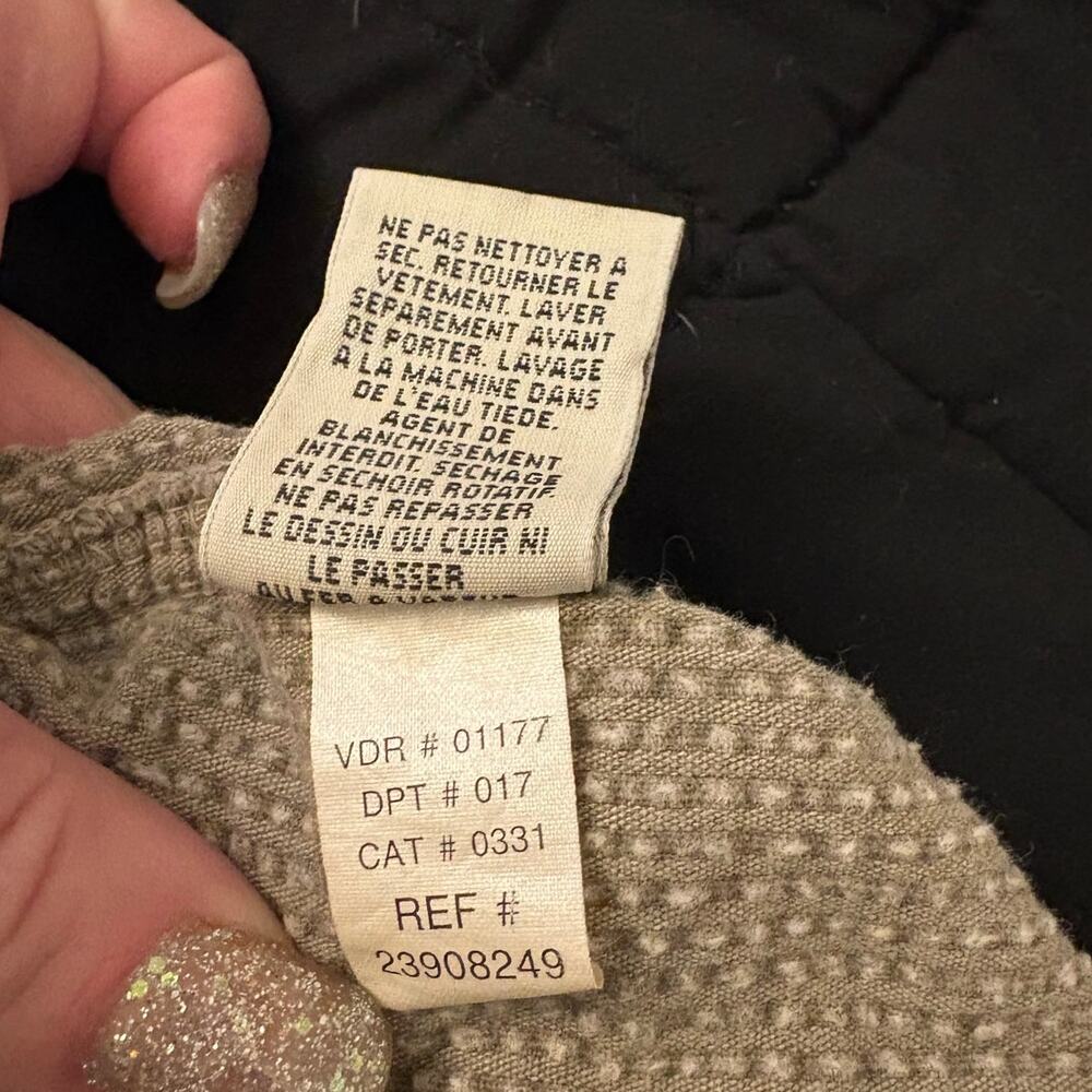 Eddie Bauer Corduroy Bib Dress 100% Cotton L Side Pockets Minimalist Simple - Picture 6 of 9